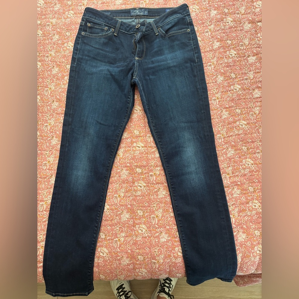 Lucky Brand Indigo Jeans with Brass Details